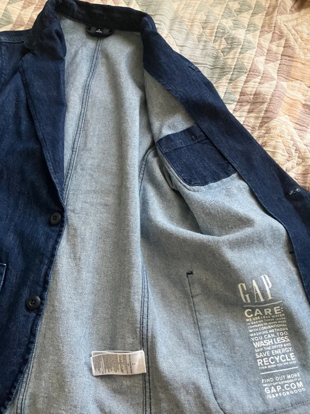 Dark Blue Denim Blazer